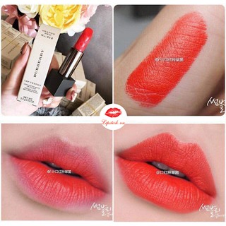 Son Burberry 412 Orange Red Đỏ Cam