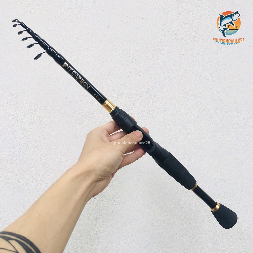 Cần câu lure giá rẻ Fit carbon rút gọn siêu khỏe