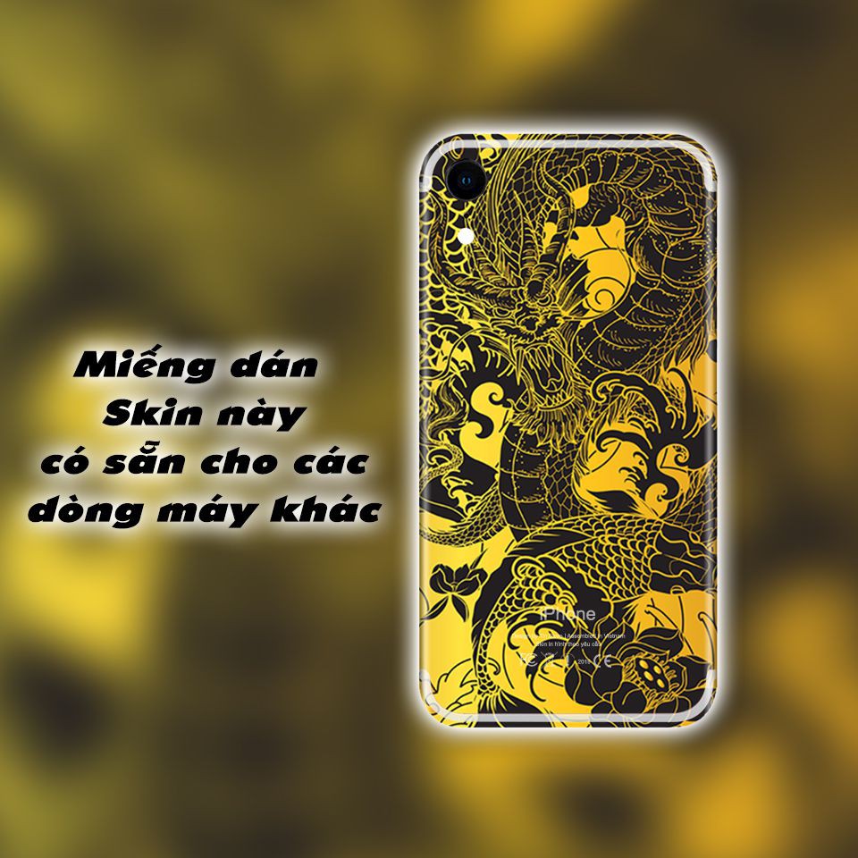 Miếng dán skin hình Cá chép hóa rồng (Mã: CHR002) cho iPhone 5/6/6Plus/7/7Plus/X/XS max/11/11 Pro/11Pro max