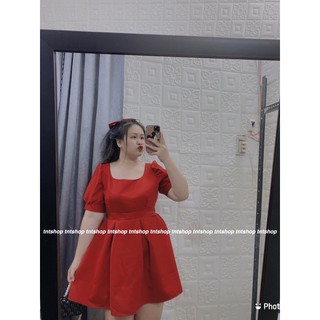 Đầm Gấm Xoè Dự Tiệc [ TNT Shop Bigsize 60kg - 90kg ] Ảnh thật 100%