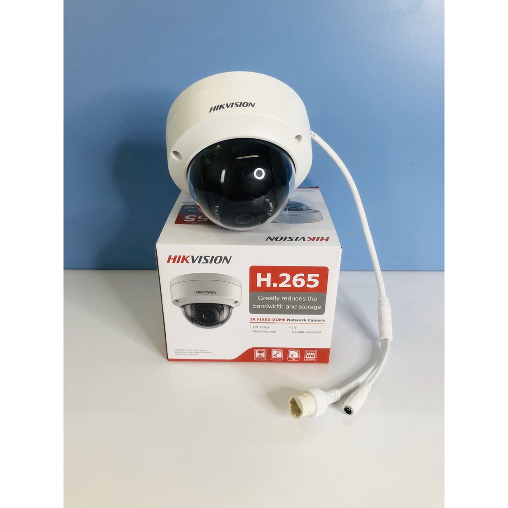 Camera Dome hồng ngoại 2.0 Mpx 1080p DS-2CD1123G0E-I siêu nét chính hãng Hikvision