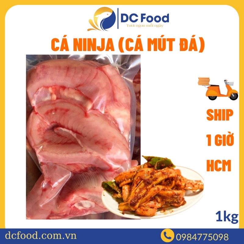 Cá NINJA (Cá Mút Đá) túi 1kg hút chân không làm sạch sẽ