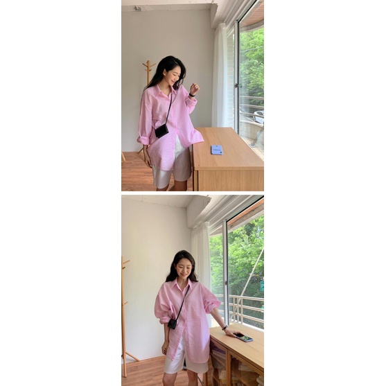 Áo Sơ Mi Nữ Tay Dài Dáng Rộng Phong Cách Hàn Quốc Thời Trang Mùa Thu Mới 2022