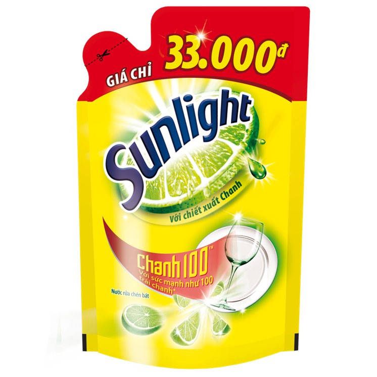 Túi Nước Rửa Chén SUNLIGHT 1,4kg- Hương Chanh