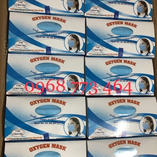 KHẨU TRANG Y TẾ  SEN VIỆT, 4 lớp, màu xanh, 10cái/bịch, hộp 50 cái