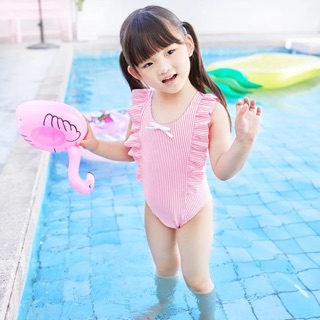 Áo bơi bé gái cao cấp kẻ tăm sọc