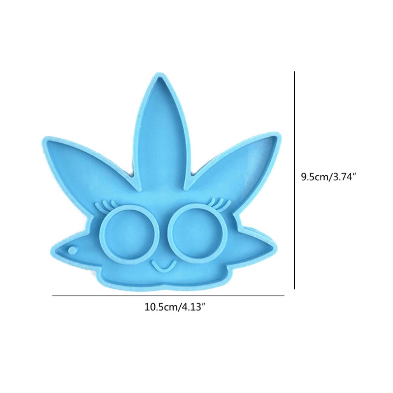 Khuôn Silicone Làm Móc Khóa Hình Chiếc Lá DIY