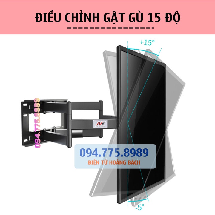 #SP5 / Giá treo tivi xoay đa năng NB SP5 50 - 90 Inch / Khung treo tivi xoay cao cấp - Chính hãng North Bayou