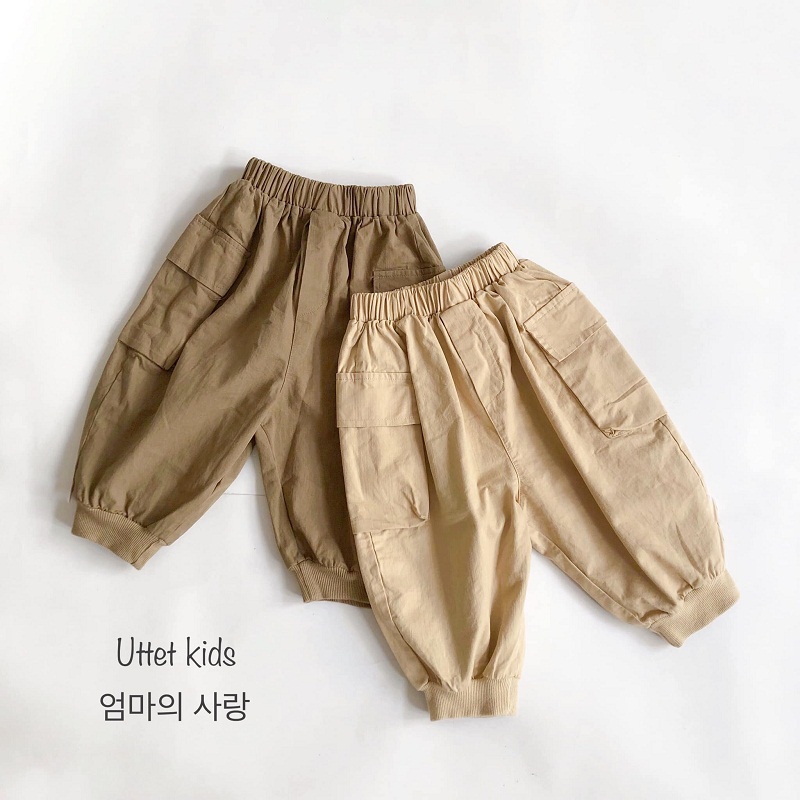 [Ảnh thật] QUẦN KAKI BO CHÂN HÀN QUỐC 1025  DÀNH CHO BÉ GÁI VÀ BÉ TRAI SIZE 80 ĐẾN 120