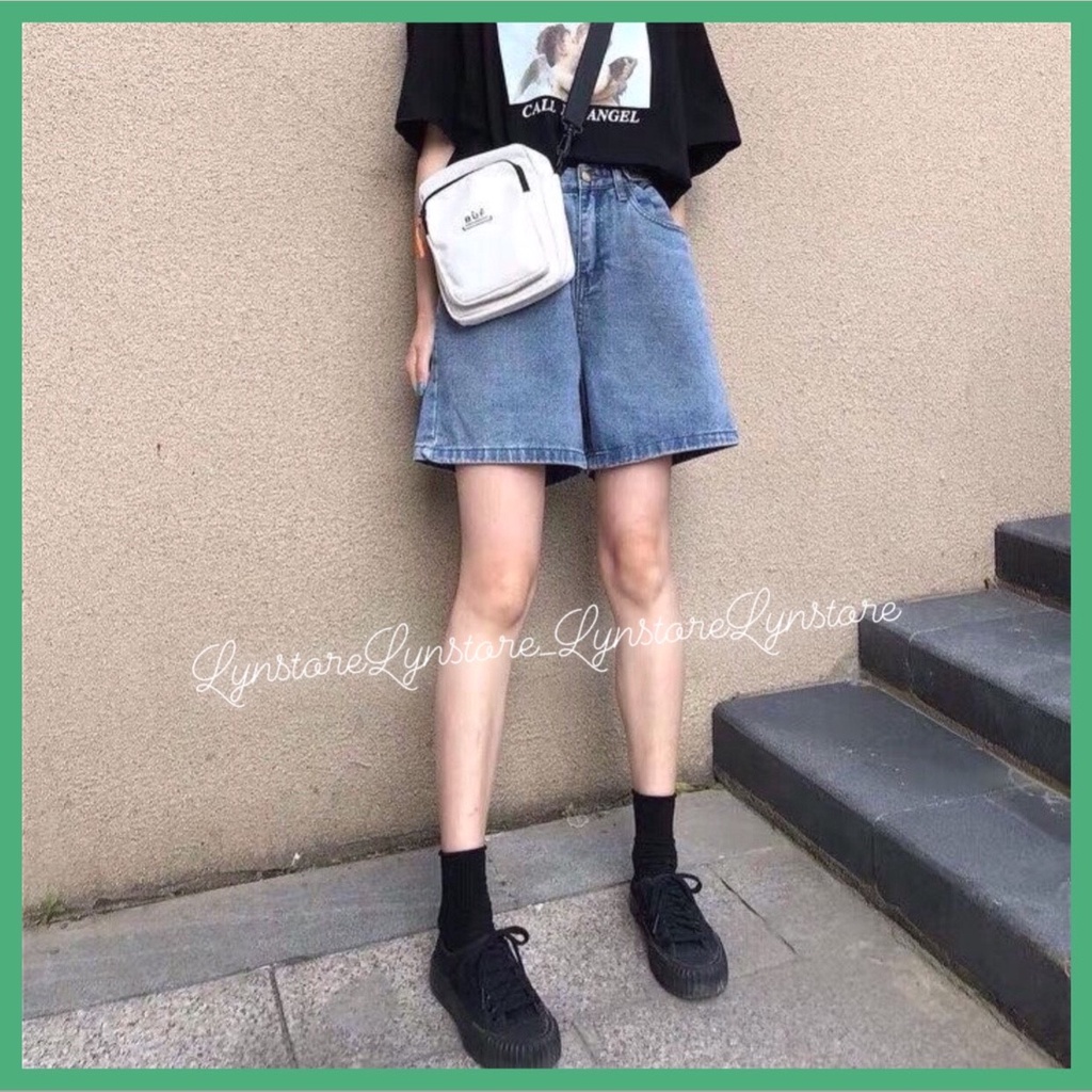 Quần Short Jeans Quần ngố bò kèm nút khoá thu nhỏ dáng may gấu 1 màu Mã Q2 hàng cao cấp kèm video và ảnh thật