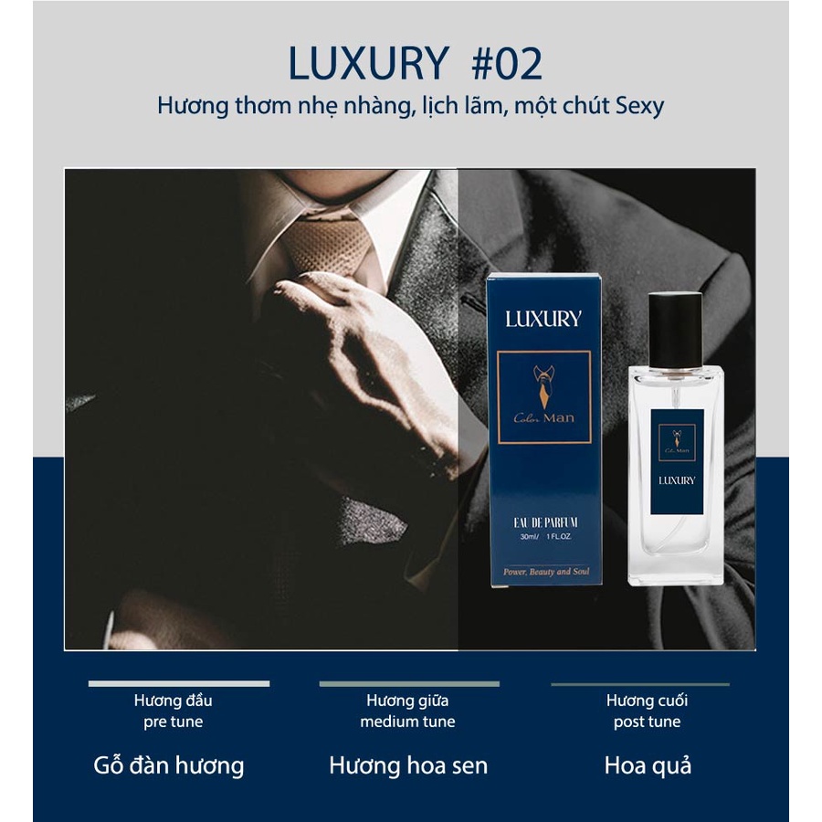 Bộ 3 Chai Nước Hoa Nam Color Man 30ml