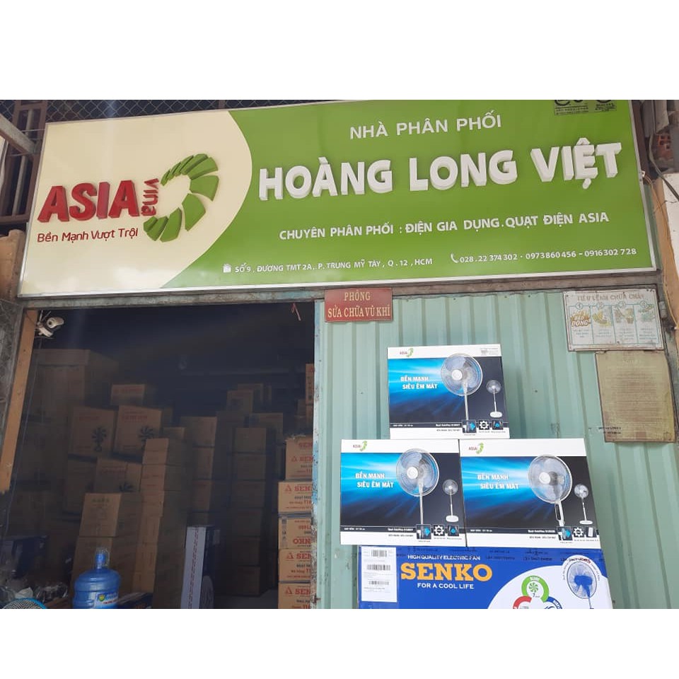 Quạt đứng Asia D16027- TV0 Trắng