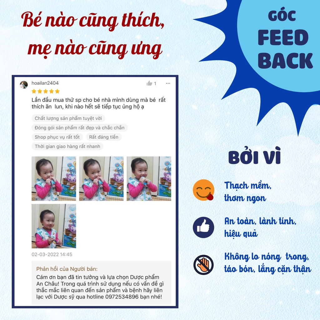 Thạch COOL - JELLY AN CHÂU hỗ trợ giải độc gan, bảo vệ gan cho trẻ