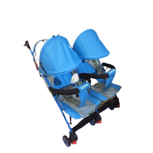 XE ĐẨY ĐÔI CHO BÉ DU LỊCH CAO CẤP TAY CONG