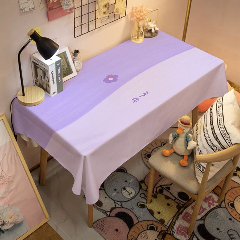 Khăn Trải Bàn Màu Sắc Đơn Giản Xinh Xắn
