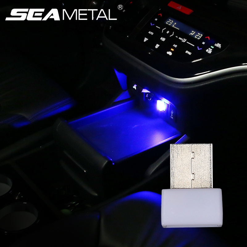 Đèn LED Usb Mini nhiều màu điều khiển bằng giọng nói trang trí nội thất xe hơi