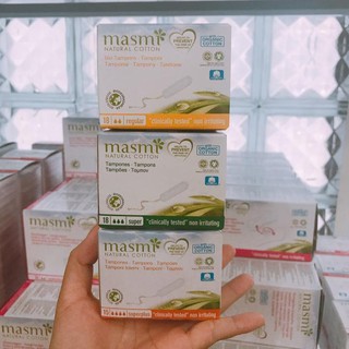 HỮU CƠ- Tampon không cần đẩy 2,3,4 giọt Masmi