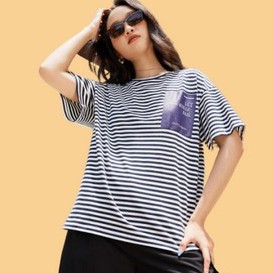 Áo thun tay lỡ Méo shop phông nữ cổ tròn cotton in chữ Color are you freesize form rộng