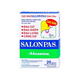 DÁN SALONPAS GIẢM ĐAU HỘP 12 MIẾNG