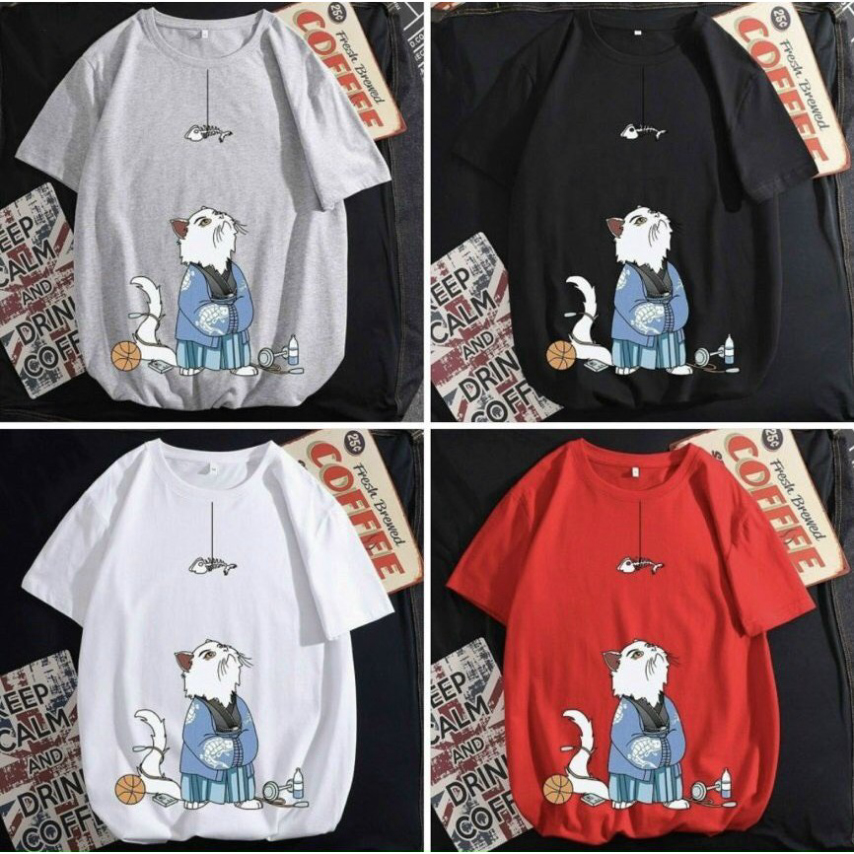 Áo thun VÕ SƯ MEW tay lỡ cực chất unisex from rộng cao cấp bền màu 1Kenz