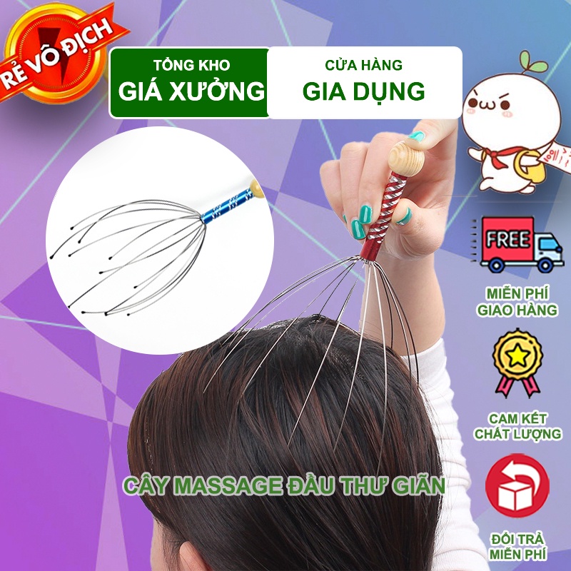 Dụng Cụ Massage Đầu - Dụng Cụ Mát Xa Đầu - Mát Xa Đầu - Massage Đầu Nhỏ Gọn Và Dễ Sử Dụng (MSD01)