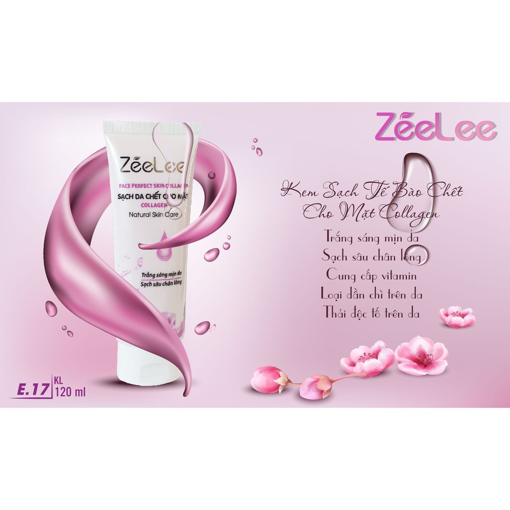 Tẩy tế bào chết ZEELEE Kem Làm Sạch Tế Bào Chết Cho Mặt Collagen - E 17