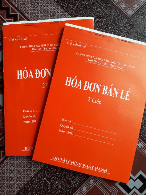 Hóa Đơn Bán Lẻ 1 liên, 2 liên, 3 liên A5 dày ( 60 tờ, 100 tờ )