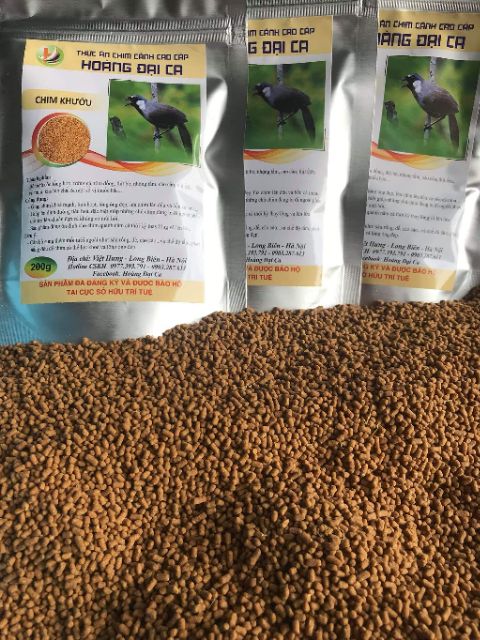 Cám Chim Khướu Hoàng Đại Ca, Cám Chất Gói dùng cho các loại chim khướu.