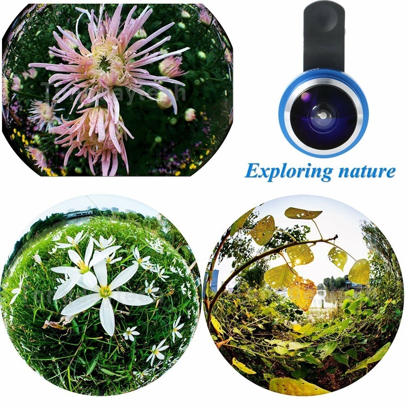 Mobile Ống Kính Fisheye 235 Độ Fish Eye Cho Iphone Samsung Xiaomi