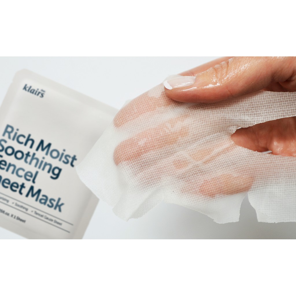 Mặt Nạ Dear Klairs Dưỡng Ẩm Và Làm Mịn Da Rich Moist Soothing Tencel Sheet Mask 25ml