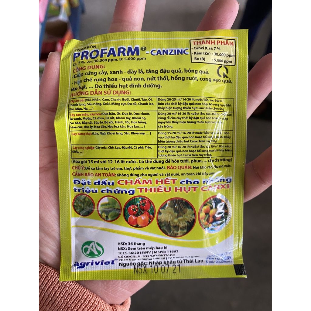 Profarm - Canzino Siêu đậu quả - Hạn chế rụng trái non