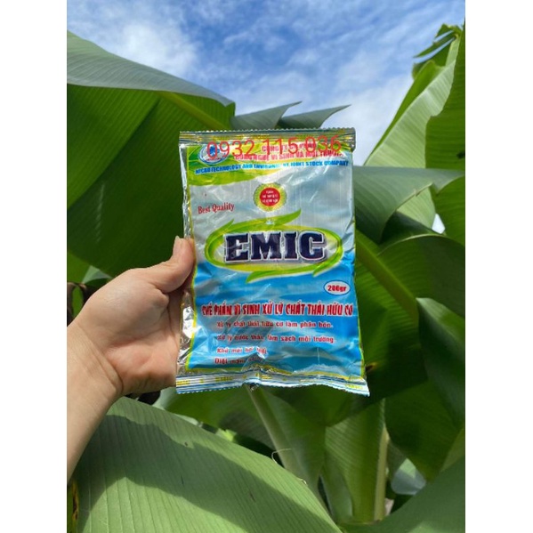 Chế phẩm sinh học Emic 200g Ủ Phân, Xử Lý Rác