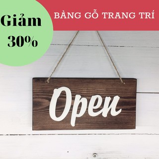 Bảng Gỗ OPEN - CLOSED( cao cấp) - Treo cửa 2 mặt