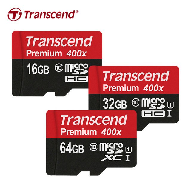 Thẻ nhớ Micro SD Transcend với dung lượng 8GB/16GB/32GB/64GB tuỳ chọn