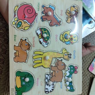 Bảng núm Gỗ cho bé Số, chữ, hình