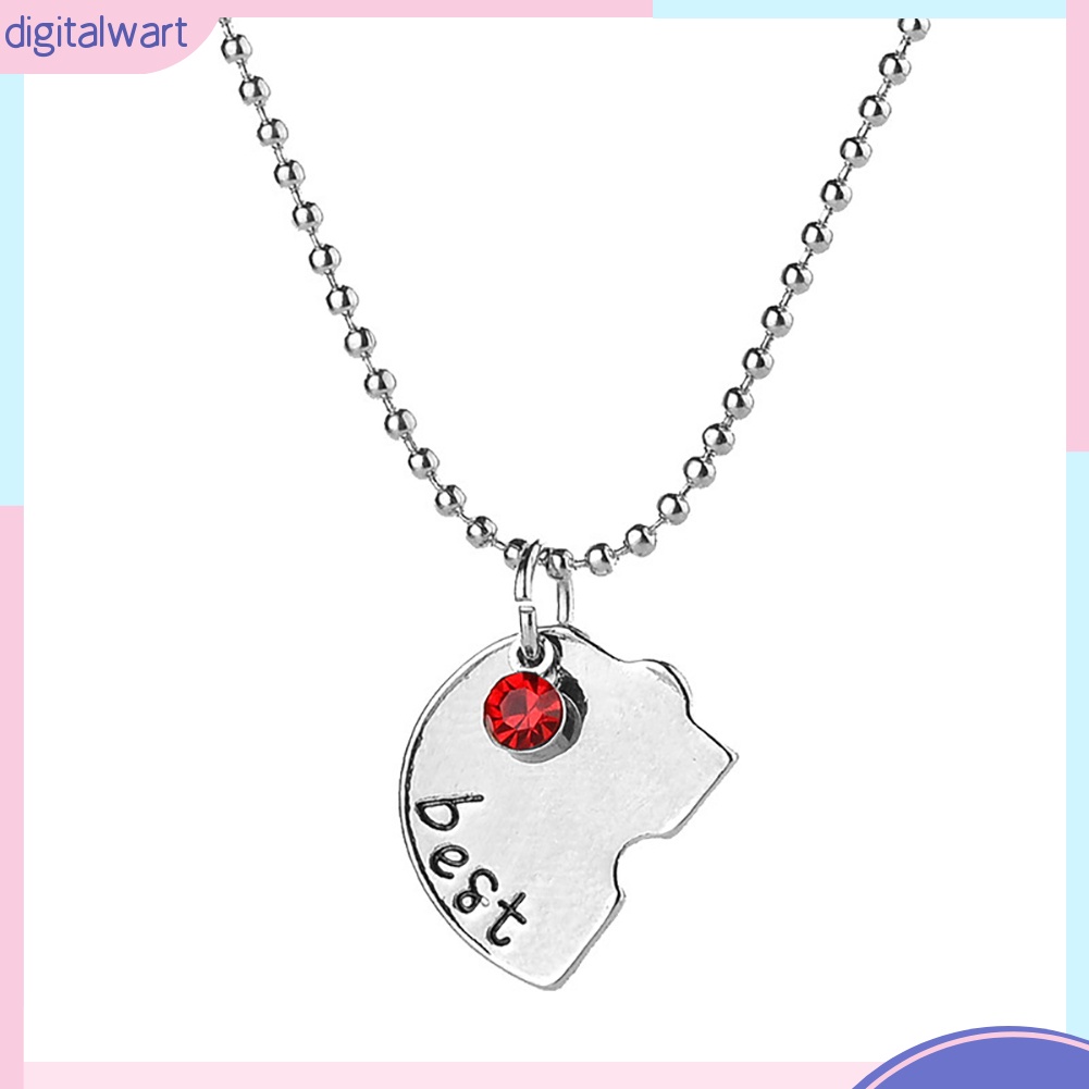 Set 4 Dây Chuyền Tình Bạn Mặt Trái Tim Đính Đá Thời Trang