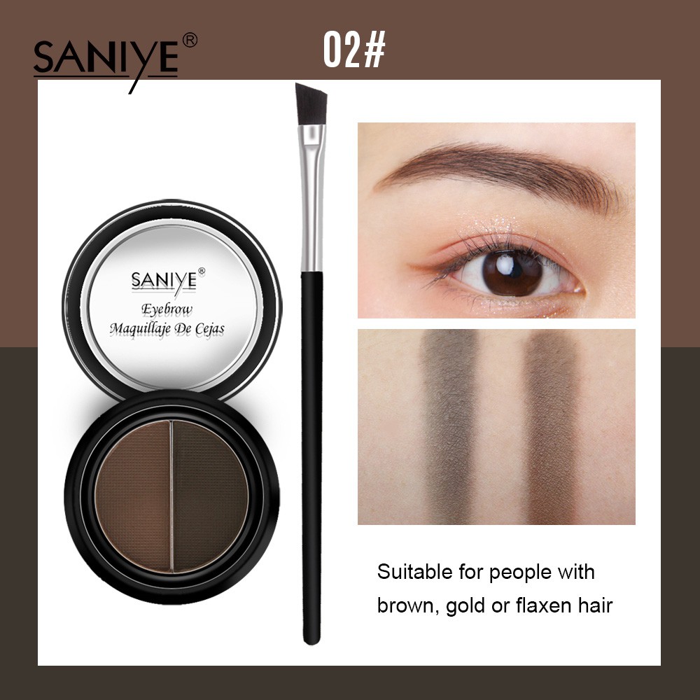 Bộ phấn kẻ lông mày không thấm nước kèm cọ E028 | BigBuy360 - bigbuy360.vn