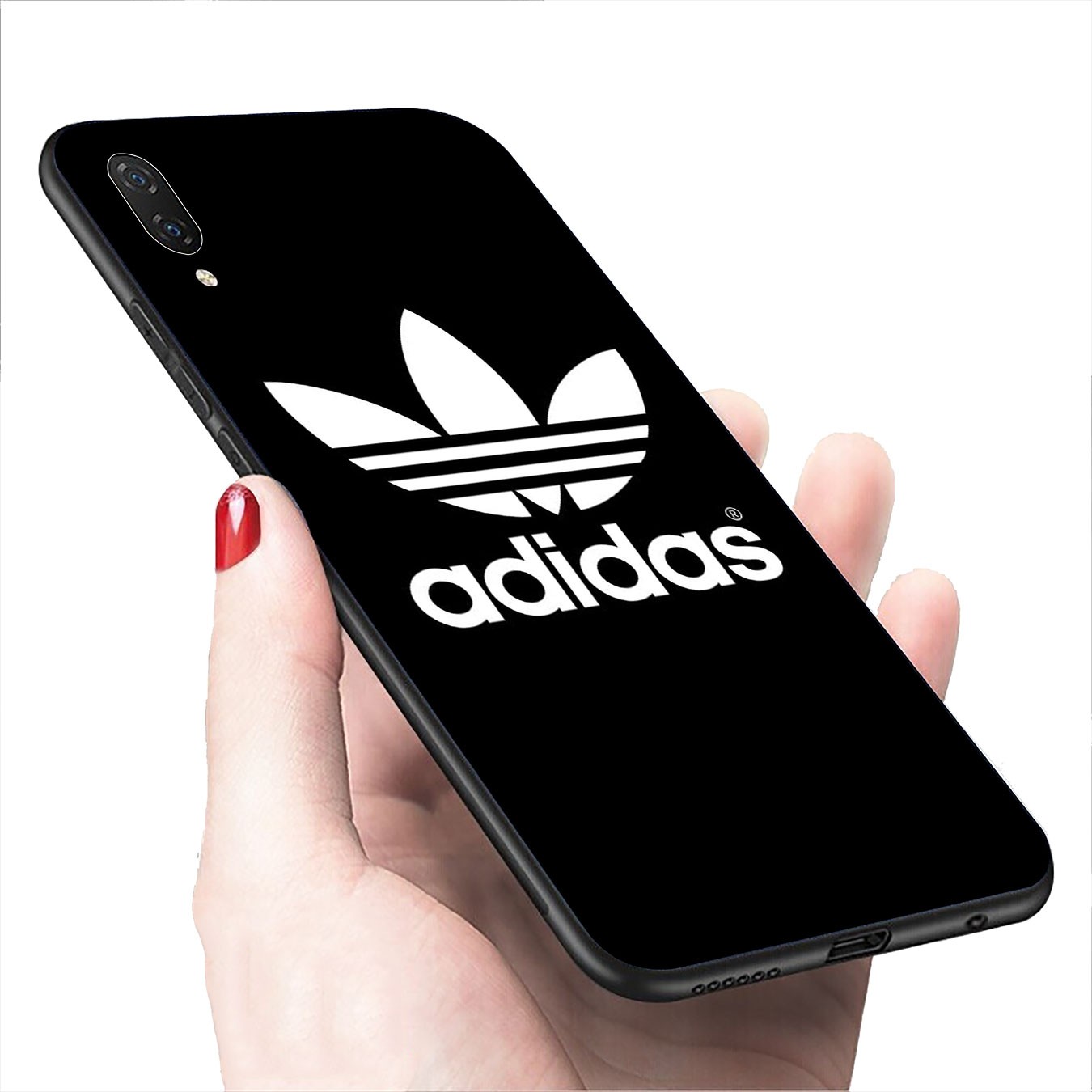 Soft Silicone iPhone 11 Pro XR X XS Max 7 8 6 6s Plus + Cover Adidas Phone Case