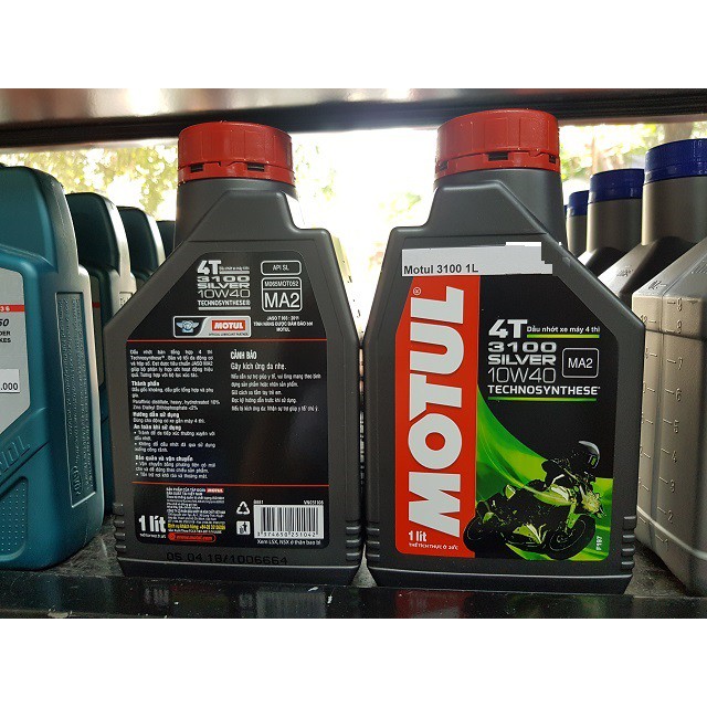 Dầu xe máy Motul 3100 silver loại 0.8L và 1L