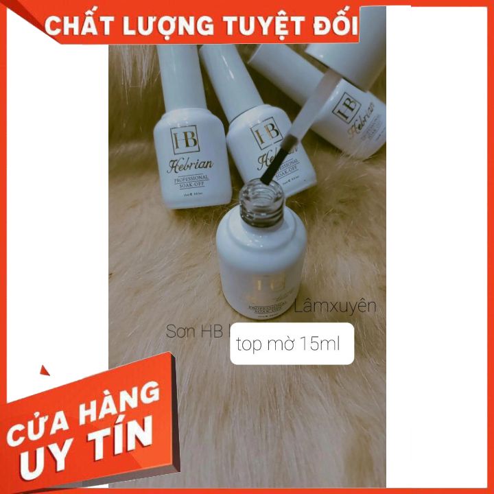 Sơn Kiềm Dầu Hebrian 15ml Primer Gel. Sơn Gel Hàn Quốc  sơn mau khô ,không bong tróc, bảo vệ giữ bền màu sơn,lâu phai.