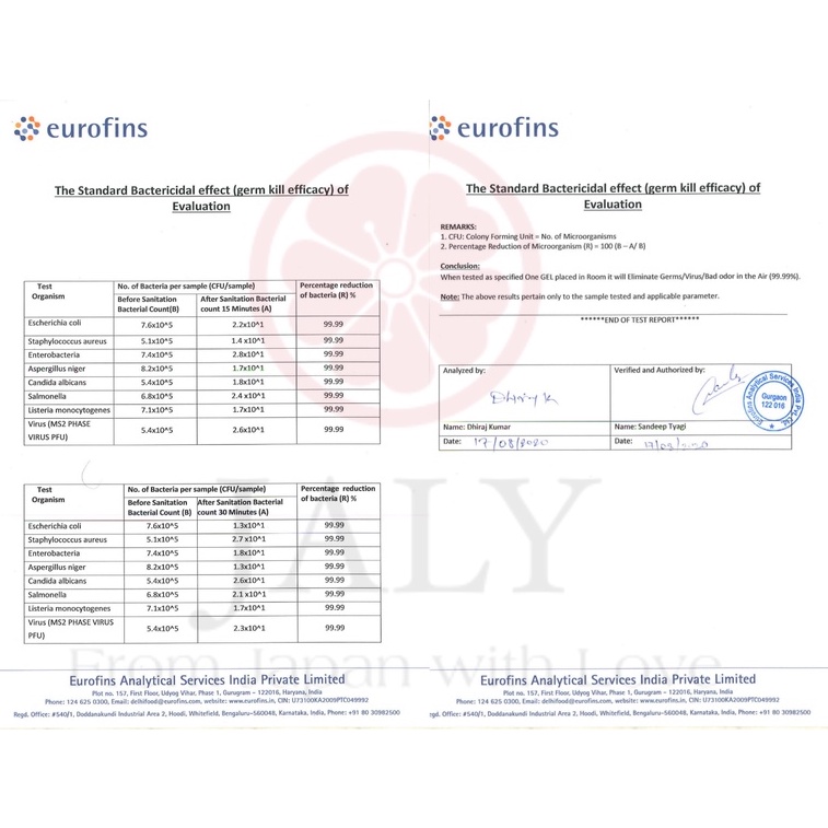 OXIDER ĐẶT DIỆT 99,99% VIRUS TRONG PHÒNG