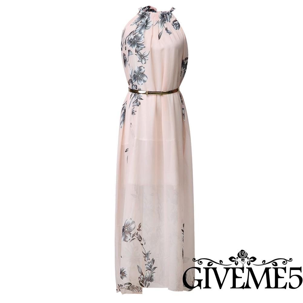 Đầm voan dài đi biển phong cách boho thời trang xinh xắn cho nữ