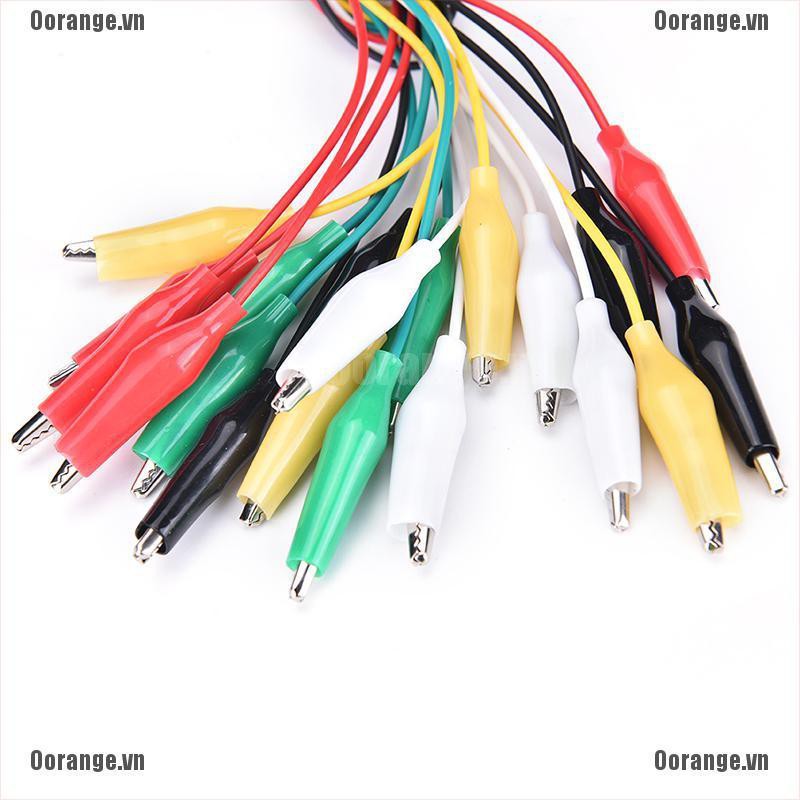 Bộ 10 dây cáp kẹp cá sấu thử điện hai đầu chất lượng cao | BigBuy360 - bigbuy360.vn