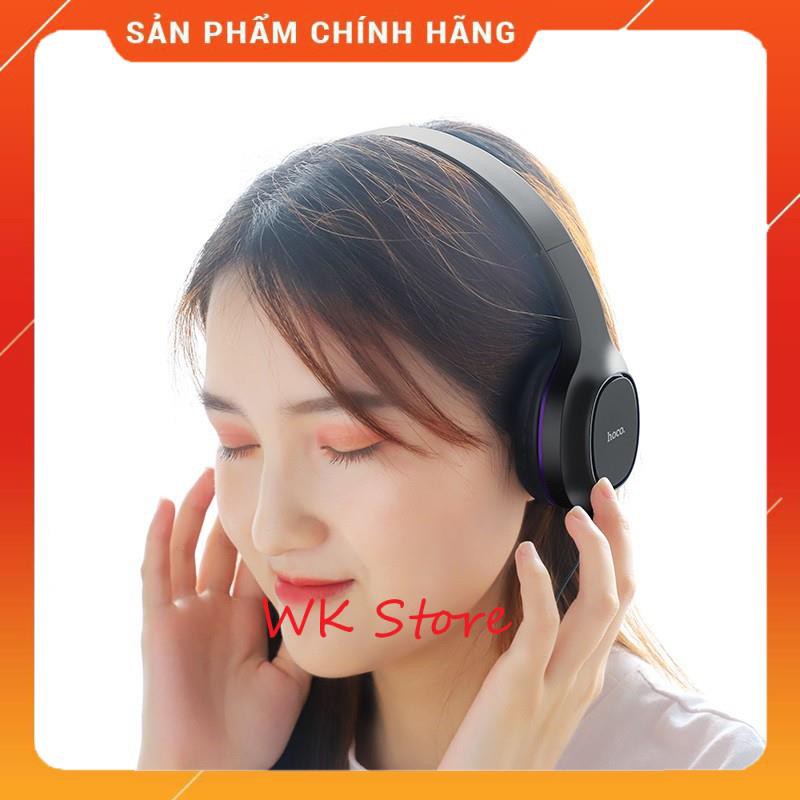 Tai nghe chụp tai cao cấp Hoco W24, kèm dây 3.5 mm (hàng chính hãng, Bh 1 năm)