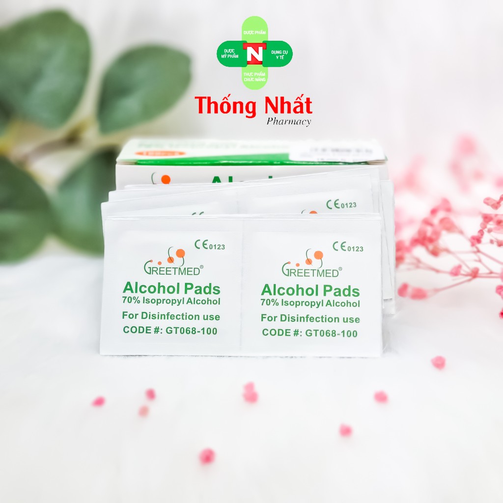 [CHÍNH HÃNG] - CỒN MIẾNG ALCOHOL PADS HỘP 100 GÓI