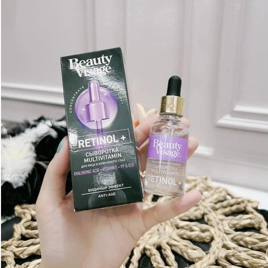 Dưỡng trắng Beauty Visage serum dưỡng trắng  mờ nám tàn nhang chống lão hoá tái taọ da se khít lỗ chân lông.,[ Tặng máy]