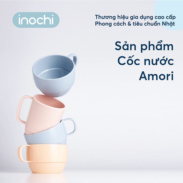 Cốc uống nước Amori cho bé nhựa nguyên sinh an toàn cao cấp chính hãng Inochi