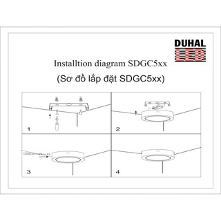 ĐÈN LED PANEL TRÒN NỔI DUHAL 12W (KDGC512)
