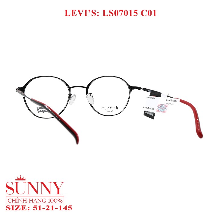 Gọng kính chính hãng nam nữ Levis LS07015 màu sắc thời trang, thiết kế dễ đeo