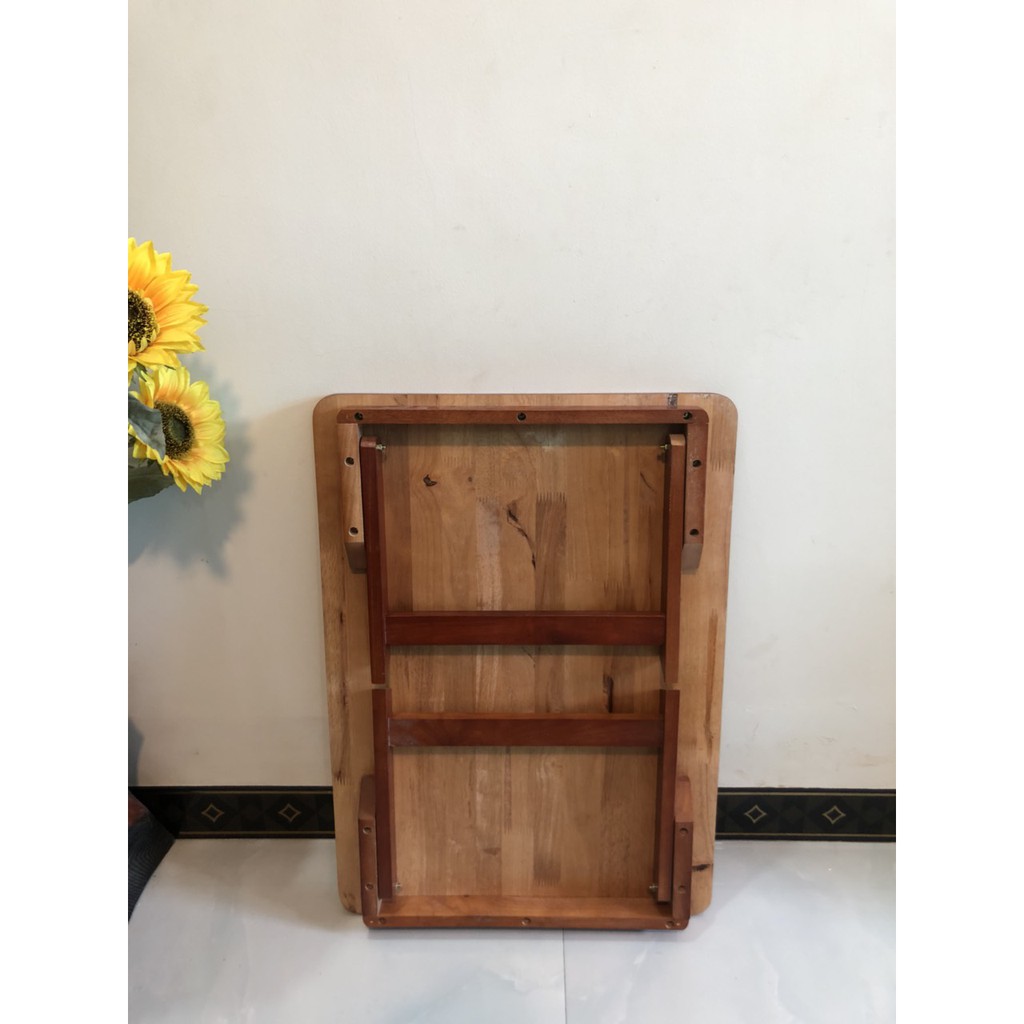 Bàn xếp kiểu Hàn 50 x 70 cm,bàn ngồi bệt gỗ tự nhiên, không thấm nước, không mối mọt | BigBuy360 - bigbuy360.vn